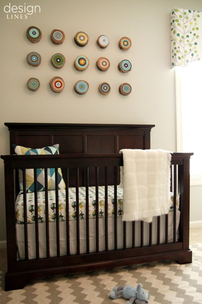 Design Lines Green and Blue Boys Modern Nursery Raleigh